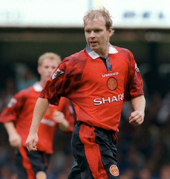 Fotboll -- Henning Berg, Manchester U (Manchester United)