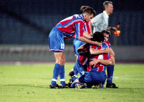 Jubel i Hajduk Split