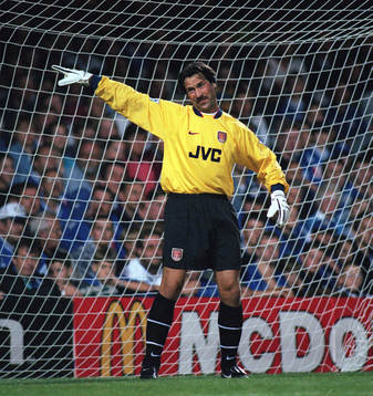 Fotboll -- David Seaman, Arsenal
