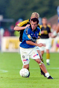 Fredrik Ljungberg, Halmstad med Johan Mjällby, AIK i ryggen