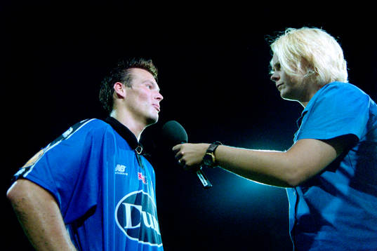 Fredrik Ljungberg, målskytt i Halmstad