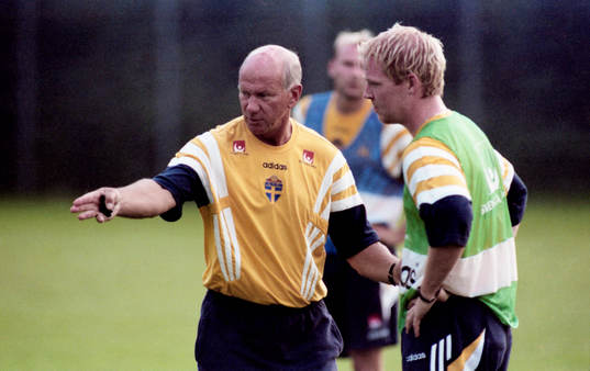 Tommy Svensson, förbundskapten och Jörgen Pettersson