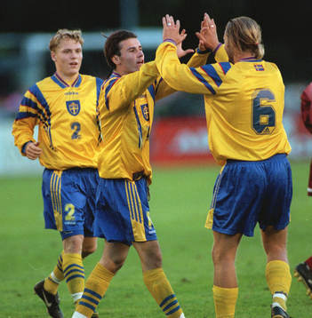 Fotboll Karl Corneliusson, Yksel Osmanovski och Joakim