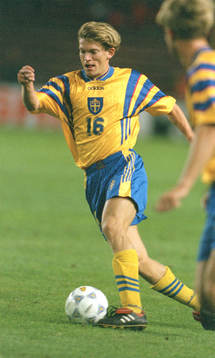Fotboll Jesper Blomqvist, Sverige
