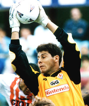 Fotboll Francesco Toldo, målvakt Fiorentina