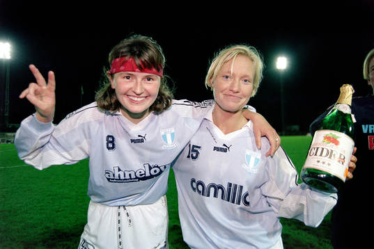 Luiza Pendyk och Sofia Johansson, Malmö jublar