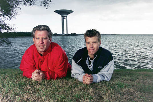 Pontus Farnerud, Landskrona med sin pappa Hans