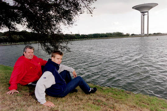 Pontus Farnerud, Landskrona med sin pappa Hans