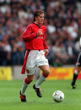 Fotboll -- David Beckham, Manchester U (Manchester United)