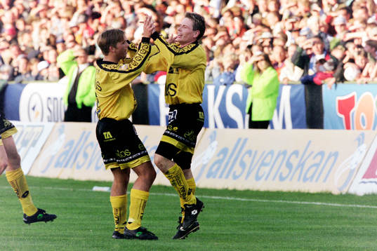 Anders Svensson och Christer Mattiasson, Elfsborg jublar