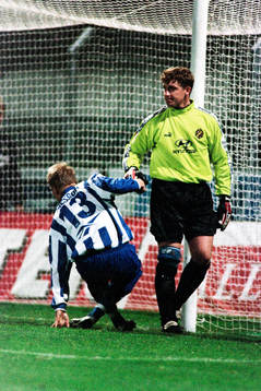 Mikael Nilsson, Göteborg och Anders Almgren, målvakt i AIK