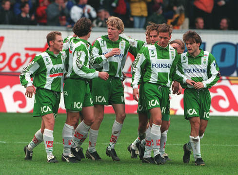 Fotboll Hammarby, jubel