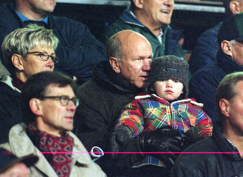 Tommy Svensson med barnbarn