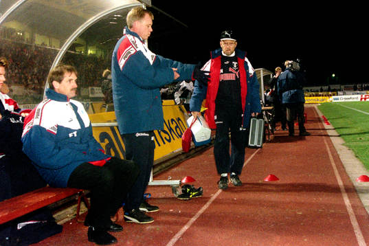Frans Thijssen, tränare och Lars Larsson, assisterande