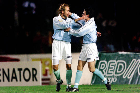 Niclas Kindvall och Yksel Osmanovski, Malmö jublar