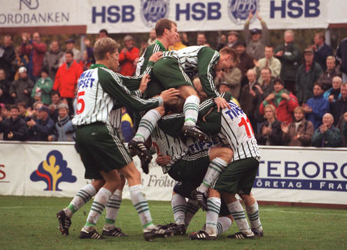 Västra Frölunda, jubel