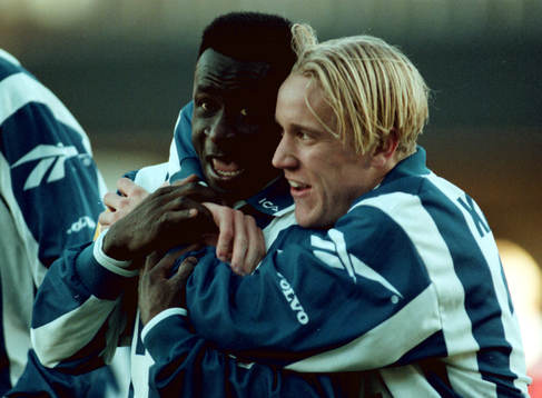 Emmanuel Tetteh (Emanuel Tetteh) och Pär Karlsson, IFK