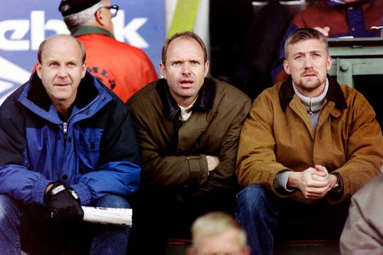 Tord Holmgren, Thomas Ravelli och Stefan Landberg,
