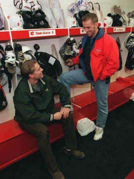 Ishockey Tommy Albelin och Erik Andersson, Calgary Flames