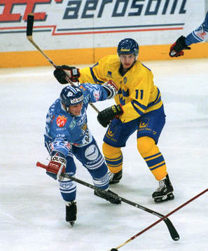 Ishockey Tommy Westlund, Sverige (mot Finland)