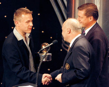 Fotboll Pär Zetterberg, Guldbollen 1997. Prisutdelare