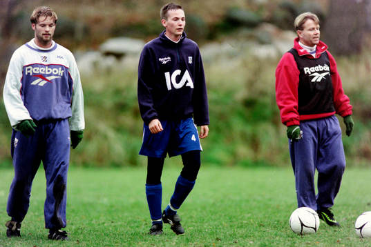 Joakim Persson, Stefan Bärlin och Mats Jingblad, tränare