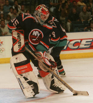 Ishockey NHL. Tommy Salo i New York Islanders