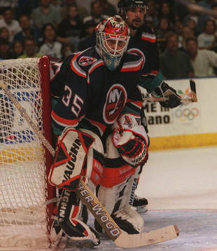 Ishockey NHL. Tommy Salo i New York Islanders