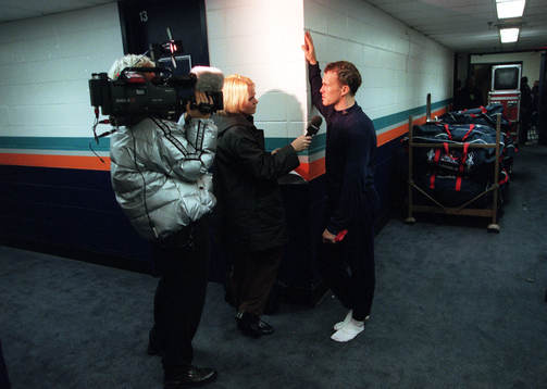 Johan Garpenlöv, Florida Panthers blir TV-intervjuad