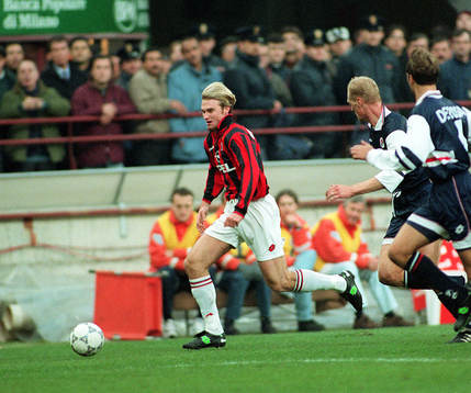 Andreas Andersson, Milan, jagas av Klas Ingesson, Bari