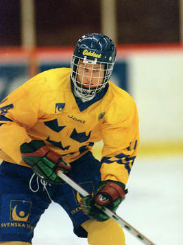 Ishockey -- Mikael Holmqvist, Sverige Team 20