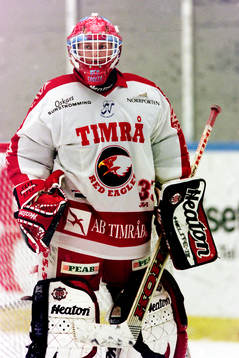 Timrås målvakt Emanuel Fredriksson