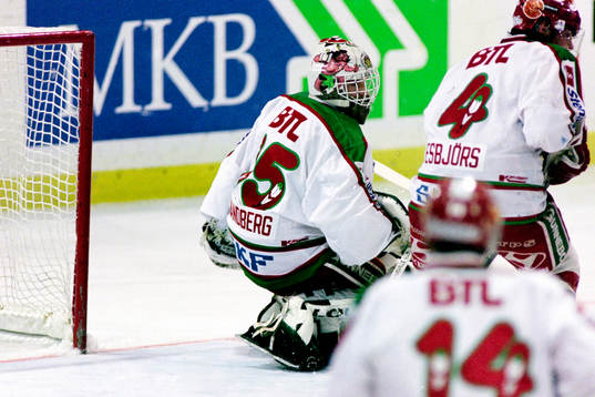 Frölundas målvakt Mikael sandberg