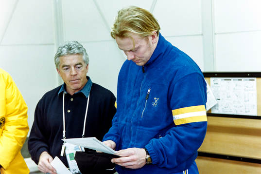 Barry Smith, assisterande förbundskapten och Mats Sundin
