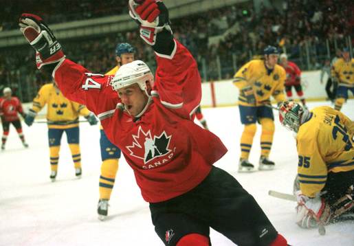 Rob Blake jublar