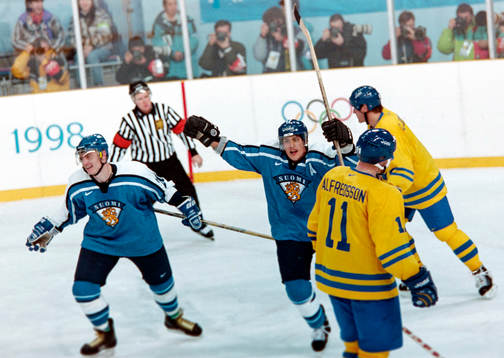Teemu Selänne, Finland jublar