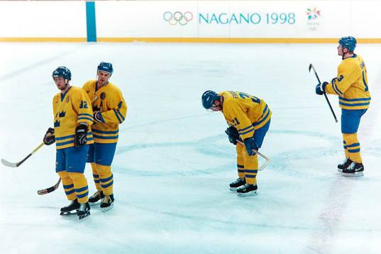 Peter Forsberg, Mats Sundin och Michel Nylander, Sverige