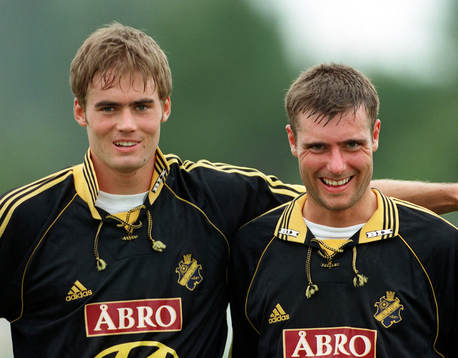 Olof Mellberg och Marino Rahmberg, AIK