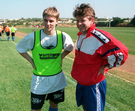 Rikard Axberg och Bo Axberg, tränare Öster