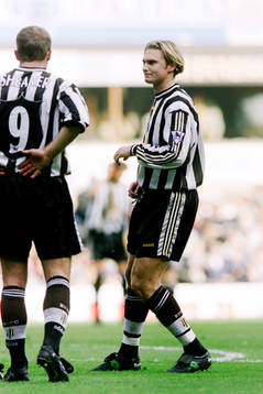 Alan Shearer och Andreas Andersson, Newcastle