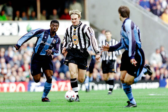 Andreas Andersson, Newcastle med bollen