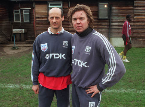 Attilio Lombardo och Tomas Brolin, tränare Crystal Palace
