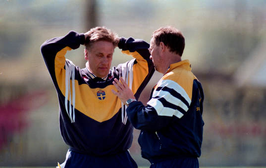 Tommy Söderberg, Förbundskapten och Lars Lagerbäck,