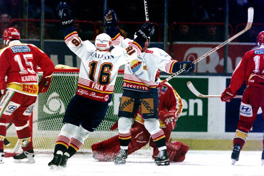 Nichlas Falk och Charles Berglund, Djurgården jublar