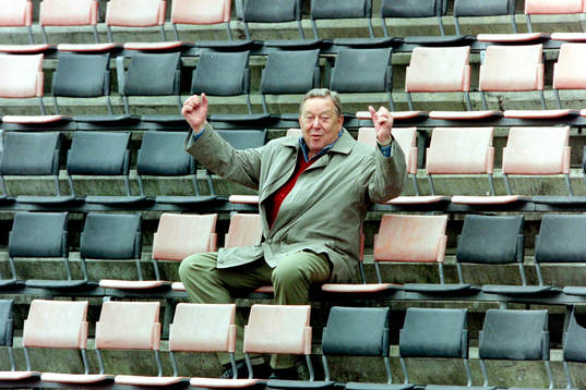 Lennart Johansson på läktaren