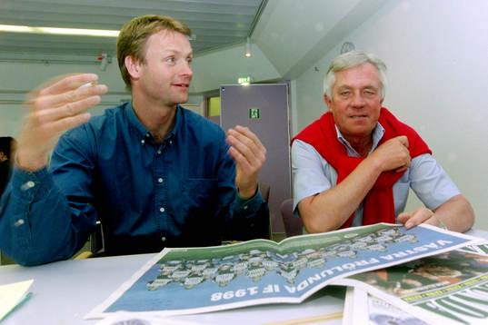 Torbjörn Nilsson, tränare och Bertil Kristiansson,