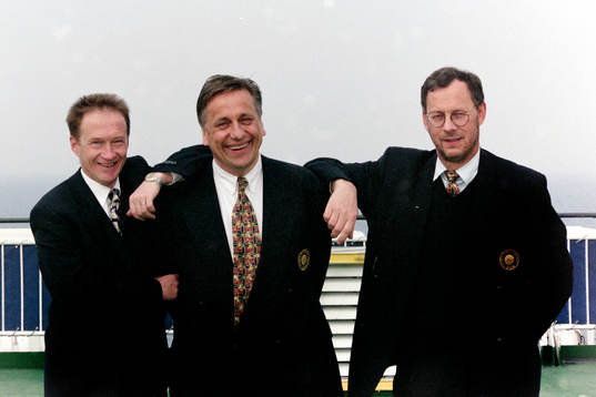 Landslagstränarna Lars-Olof Mattsson, Tommy Söderberg och