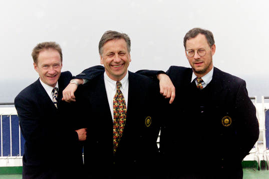 Landslagstränarna Lars-Olof Mattsson, Tommy Söderberg och