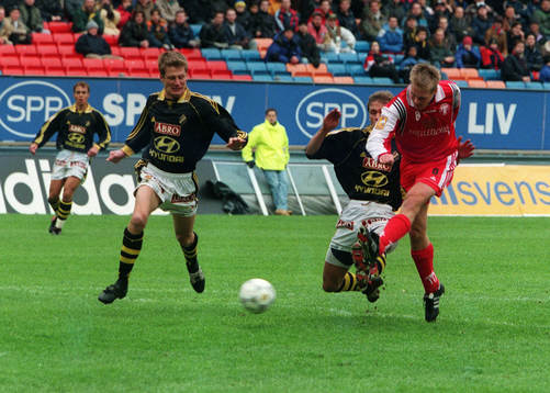 Krister Nordin och Michael Brundin, AIK och Patrik Olsson,