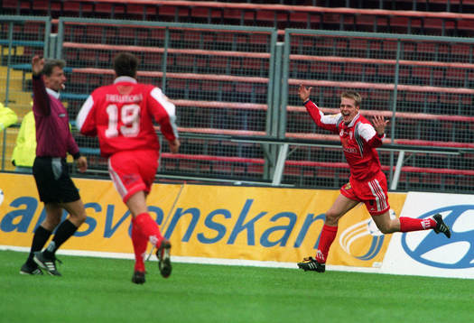 Patrik Olsson, Trelleborg (Trelleborgs FF), jublar